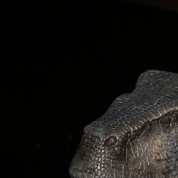 Christophe Beaugrand à l'exposition "Jurassic World" à la Cité du Cinéma. Saint-Denis, le 12 avril 2018. © Denis Guignebourg/Bestimage