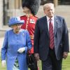 La reine Elizabeth II recevait le président Donald Trump et sa femme Melania au château de Windsor le 13 juillet 2018