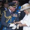 Le prince Charles et Camilla Parker Bowles, duchesse de Cornouailles, le prince William, duc de Cambridge et Kate Catherine Middleton, duchesse de Cambridge - La famille royale d'Angleterre à l'abbaye de Westminster pour le centenaire de la RAF à Londres. Le 10 juillet 2018