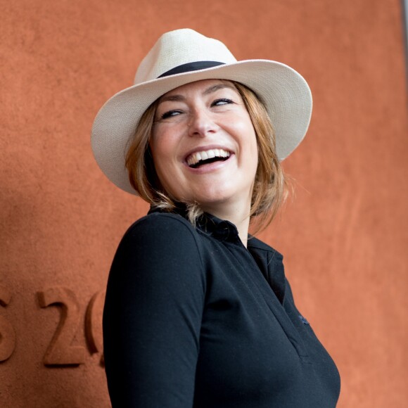 Shirley Bousquet, enceinte au village des Internationaux de France de Tennis de Roland Garros à Paris le 3 juin 2018. © Dominique Jacovides-Cyril Moreau / Bestimage