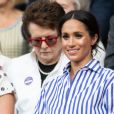  La duchesse Meghan de Sussex (Meghan Markle) à Wimbledon le 14 juillet 2018. 