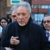 Sir Tom Jones à son arrivée dans les locaux de AOL Build pour faire la promotion de "The Voice" à Londres. Le 8 mars 2018