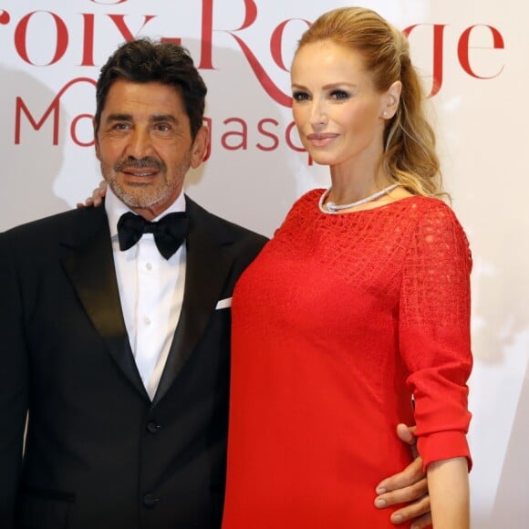 Adriana Karembeu enceinte et son mari André Ohanian - 70ème édition du gala de la Croix Rouge monegasque à Monaco le 27 juillet 2018. © Claudia Albuquerque/Bestimage