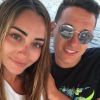 Florian Thauvin et Charlotte Pirroni en vacances en Corse. Juillet 2018.
