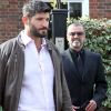George Michael et Fadi Fawaz à Londres le 14 mars 2012, quittant leur propriété de Highgate.