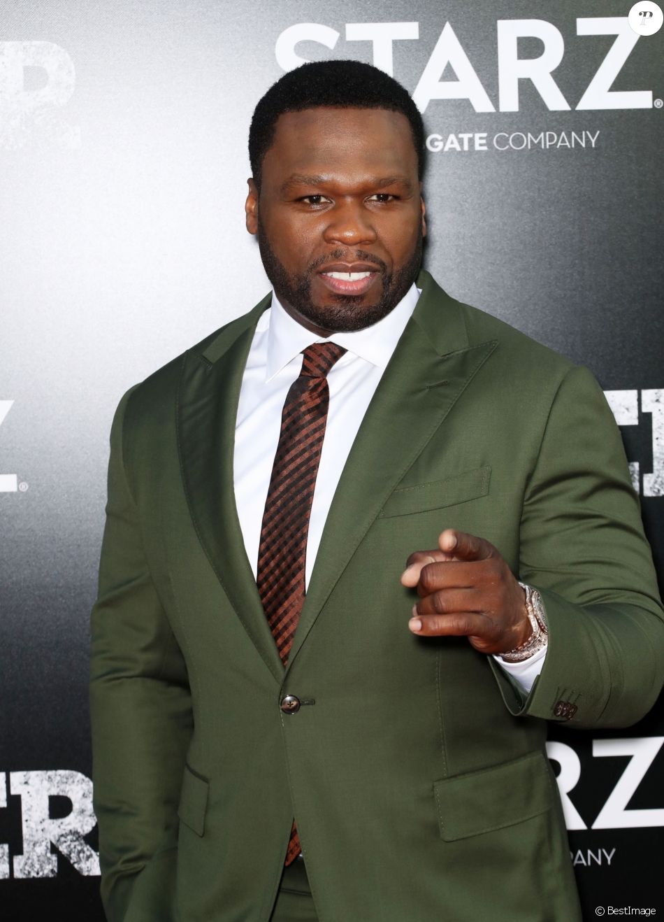 Curtis Jackson alias 50 Cent lors de la première de la série Power