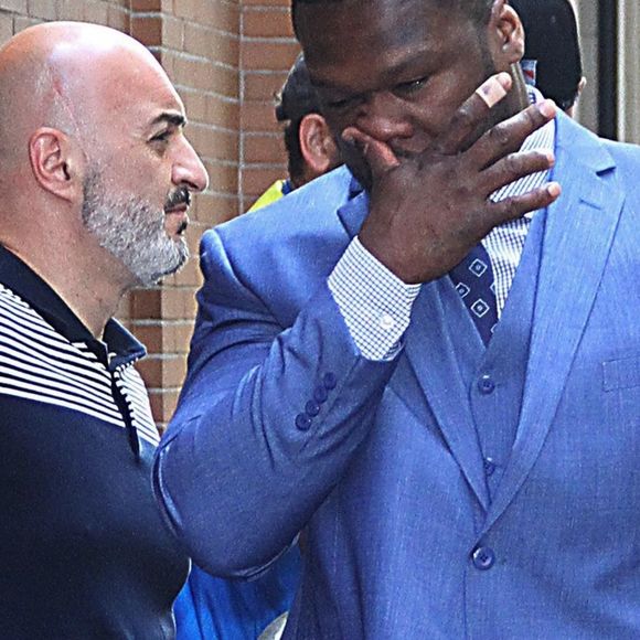 Curtis Jackson (50 Cent) arrive sur le plateau de l'émission "The View" à New York, le 17 juillet 2018.