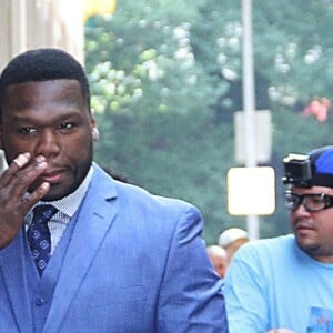 Curtis Jackson (50 Cent) arrive sur le plateau de l'émission "The View" à New York, le 17 juillet 2018.