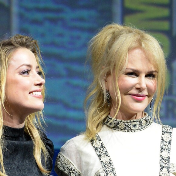 Amber Heard et Nicole Kidman à San Diego le 21 juillet 2018.