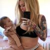Jenna Jameson et sa fille Batel. Juillet 2018.
