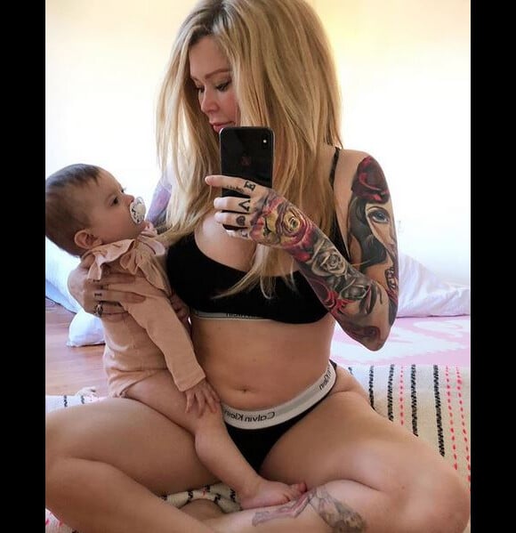 Jenna Jameson et sa fille Batel. Juillet 2018.