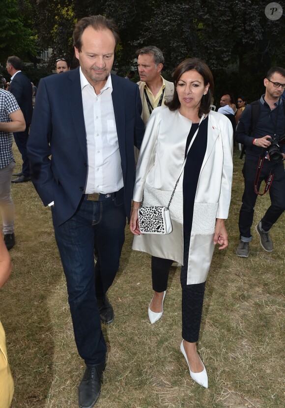 Exclusif - Anne Hidalgo et son mari Jean-Marc Germain - People et Backstage du Grand concert de Musique classique du 14 juillet au Champs de Mars à Paris. Le 14 juillet 2018 © Guirec-Gorassini-Veeren / Bestimage