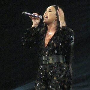 Demi Lovato en concert à l'O2 Arena à Londres. Le 25 juin 2018