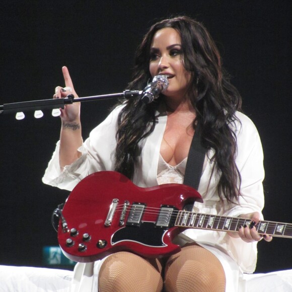 Demi Lovato en concert à l'O2 Arena à Londres. Le 25 juin 2018