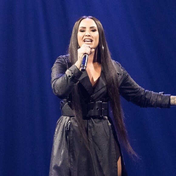 Demi Lovato en concert à la Lanxess Arena à Cologne, le 6 juin 2018.