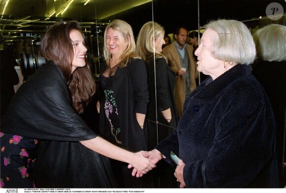 "VIRGINIE LEDOYEN" MERE ET GRAND-MERE DE "LEONARDO DICAPRIO" AVANT-PREMIERE FILM "THE BEACH" PARIS "15/02/2000 -