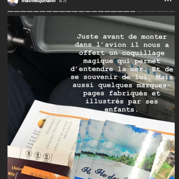 Mathieu Johann bouleversé pendant ses vacances en Nouvelle-Calédonie. Juillet 2018.