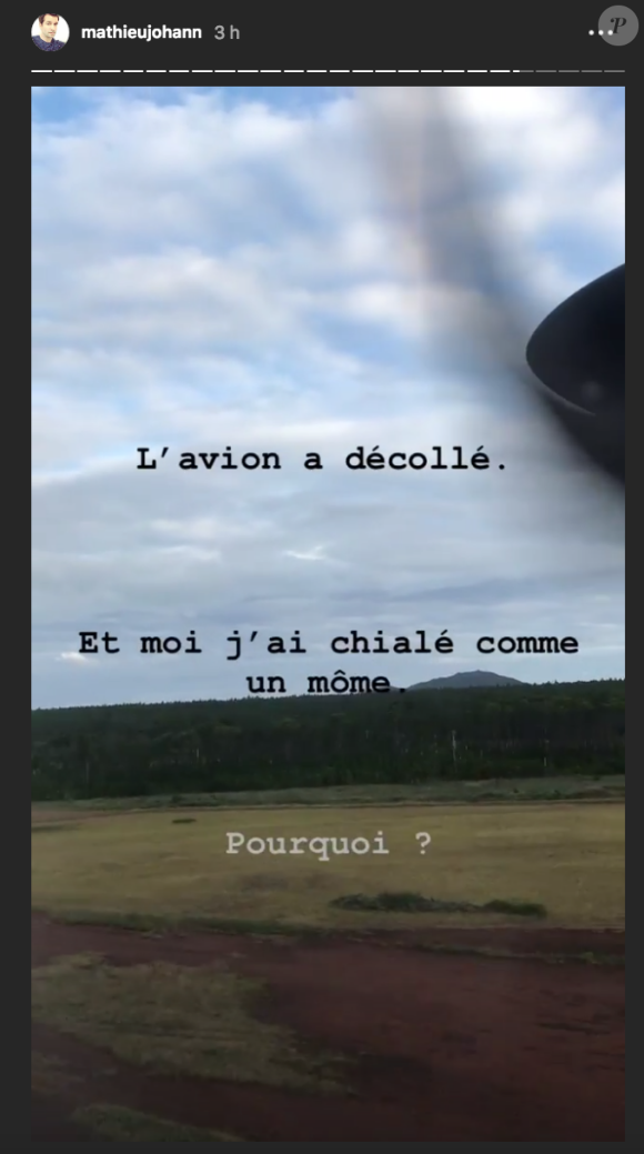 Mathieu Johann bouleversé pendant ses vacances en Nouvelle-Calédonie. Juillet 2018.