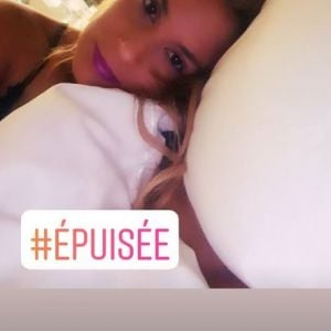 Marion Bartoli se dit "épuisée" chez elle à Dubaï sur Instagram le 26 juillet 2018.