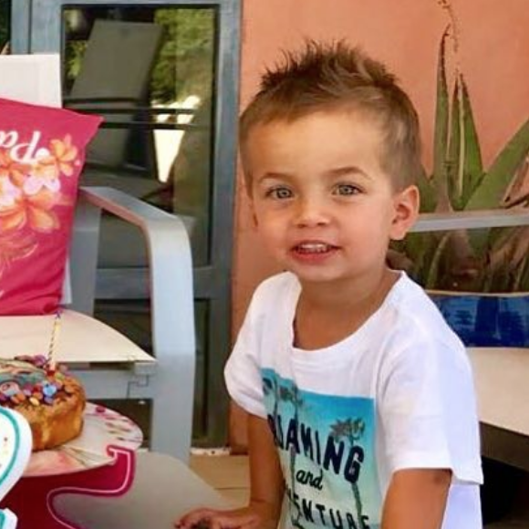 Tony Parker souhaite un joyeux anniversaire à son fils Liam sur Instagram, le 29 juillet 2018.