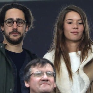 Thomas Hollande et sa compagne Emilie Broussouloux lors du match de Rugby France - Nouvelle Zélande (18-38) au stade de France à Saint-Denis le 11 novembre 2017.