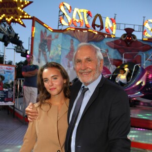 Patrice Laffont sa fille Mathilde - Soirée d'inauguration de la fête à Neuneu au profit de l'association Coeur des Anges à Paris le 29 aout 2014.