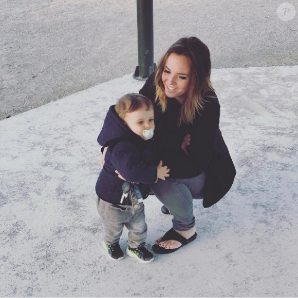 Kelly Helard présente son fils Lyam, le 12 avril sur Instagram.