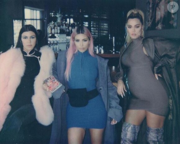 Kourtney, Kim et Khloé Kardashian. 2018.