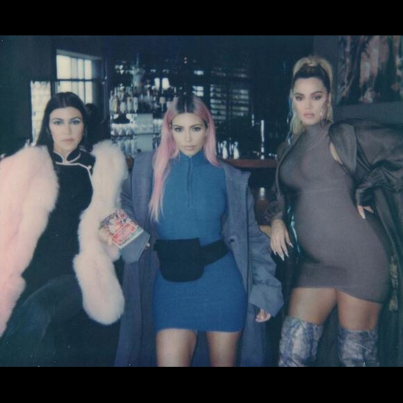 Kourtney, Kim et Khloé Kardashian. 2018.