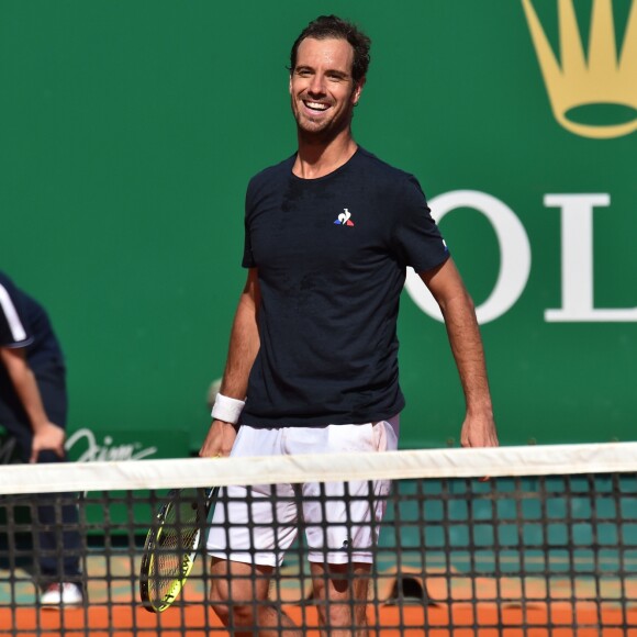 Richard Gasquet remporte son match contre Jeremy Chardy lors du Rolex Monte-Carlo Masters 2018 à Roquebrune Cap Martin le 17 avril 2018. © Bruno Bebert / Bestimage