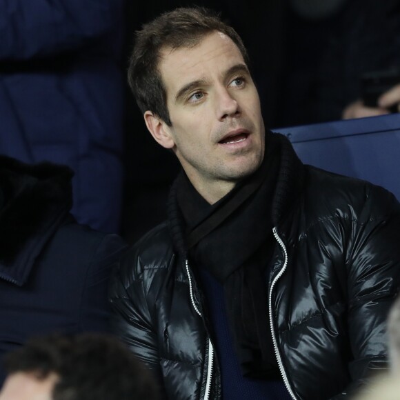 Richard Gasquet - People au match de footbal Psg contre Troyes au Parc des Princes à Paris le 29 novembre 2017. Le Psg à remporté le match sur le score de 2 à 0. © Cyril Moreau/Bestimage