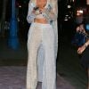 Khloe Kardashian - Arrivées et sorties des célébrités venues au restaurant "Craig's" puis au club "Delilah" pour célébrer les 21 ans de Kylie Jenner à Los Angeles, le 9 août 2018.
