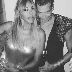 Cathy Guetta et Marcus Piggott - Soirée 'MetalMania' de Mert Alas et Marcus Piggott. Ibiza, le 12 août 2018.