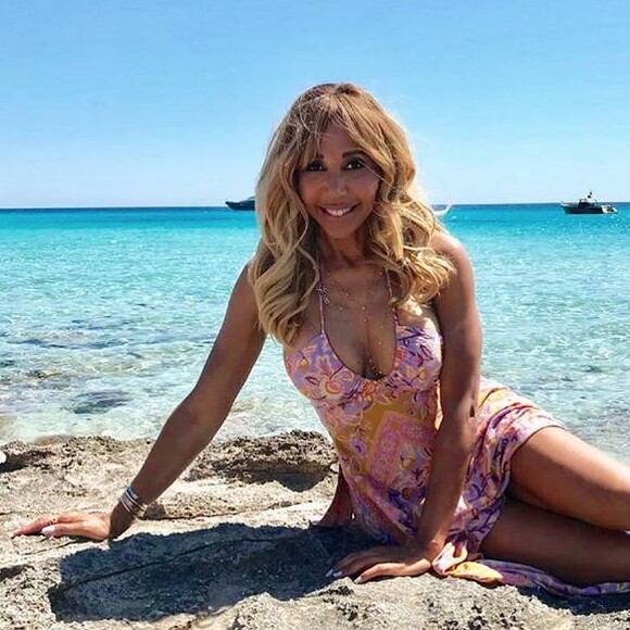 Cathy Guetta à Formentera. Juin 2018.