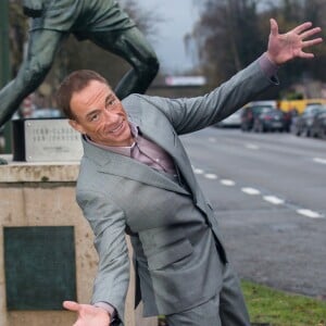 Jean-Claude Van Damme - Jean-Claude Van Damme fait la promotion de la série d'Amazon intitulée "Jean-Claude Van Johnson" à Bruxelles, le 15 décembre 2017.