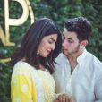 Nick Jonas et Priyanka Chopra amoureux et fiancés à Mumbai le 18 août 2018.
