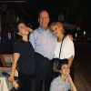 Scout LaRue Willis avec ses soeurs Rumer et Tallulah, et leur père Bruce (photo postée le 16 août 2018)