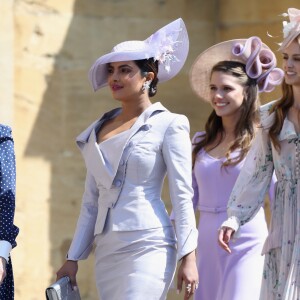 Priyanka Chopra - Les invités arrivent à la chapelle St. George pour le mariage du prince Harry et de Meghan Markle au château de Windsor, Royaume, Uni, le 19 mai 2018.