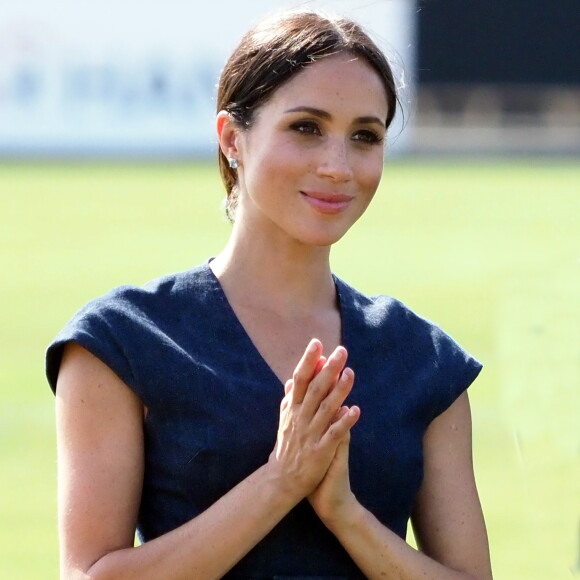 Meghan Markle, la Duchesse de Sussex au Royal Berkshire Polo Cup où le Duc participe aujourd'hui à la Coupe ISP Hanz de Sentebale à Windsor au Royaume-Uni le 26 janvier 2018