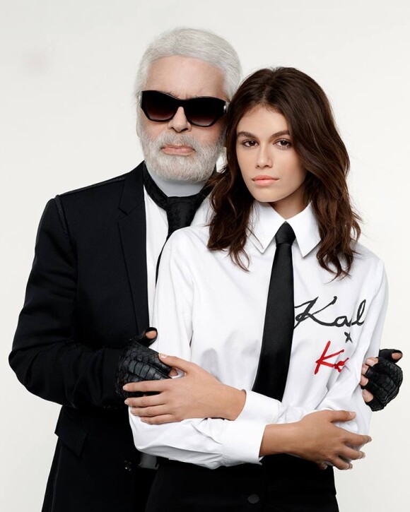 Karl Lagerfeld et Kaia Gerber lancent une collection de vêtements disponible à partir du 30 août 2018.