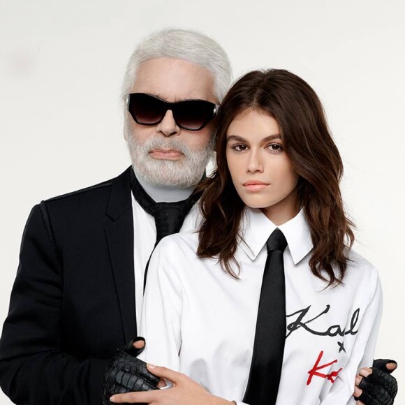 Karl Lagerfeld et Kaia Gerber lancent une collection de vêtements disponible à partir du 30 août 2018.