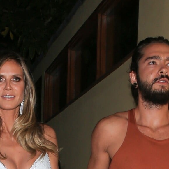 Heidi Klum et son compagnon Tom Kaulitz sont allés à la soirée en l'honneur de S. Cowell pour célébrer son étoile sur le Walk of Fame à West Hollywood, le 22 août 2018.