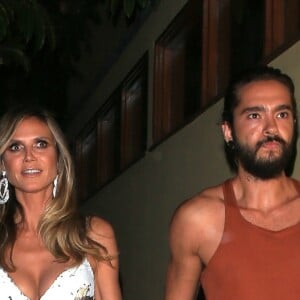 Heidi Klum et son compagnon Tom Kaulitz sont allés à la soirée en l'honneur de S. Cowell pour célébrer son étoile sur le Walk of Fame à West Hollywood, le 22 août 2018.