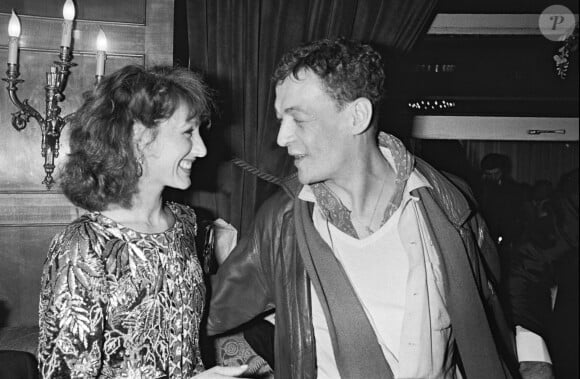 Philippe Léotard et Nathalie Baye à Paris en 1983.