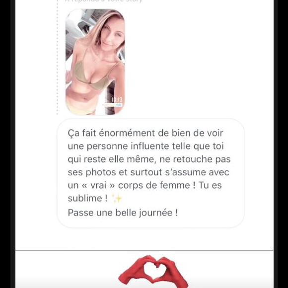 Camille Cerf saluée par les internautes pour s'afficher au naturel sur les réseaux sociaux - Instagram, 28 août 2018