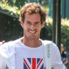 Andy Murray arrive au tournoi de tennis de Wimbledon à Londres, Royaume Uni, le 7 juillet 2017.