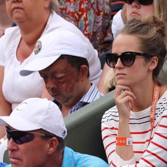 Kim Sears, femme d'Andy Murray dans les tribunes lors des internationaux de France de Roland Garros à Paris, le 30 mai 2017. © - Dominique Jacovides - Cyril Moreau/ Bestimage