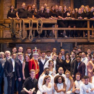 Le prince Harry, duc de Sussex et Meghan Markle, duchesse de Sussex, assistent à la comédie musicale "Hamilton" au théâtre Victoria Palace à Londres le 29 août 2018.