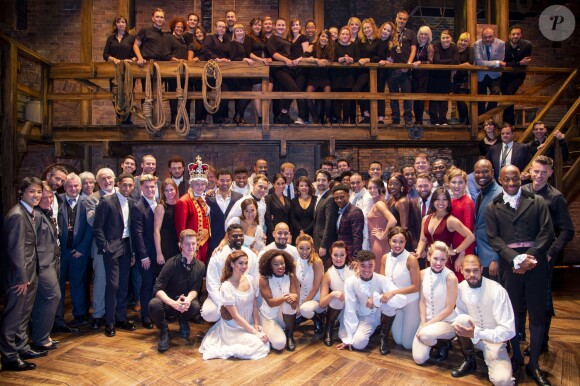 Le prince Harry, duc de Sussex et Meghan Markle, duchesse de Sussex, assistent à la comédie musicale "Hamilton" au théâtre Victoria Palace à Londres le 29 août 2018.