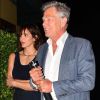 Katharine McPhee et son fiancé David Foster arrivent à la soirée organisée par Simon Cowell au restaurant AGO à West Hollywood, le 22 aout 2018.